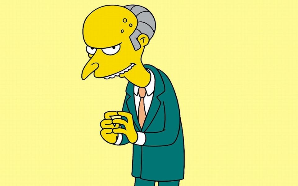 Platz 6: Mr. Burns aus "Die Simpsons"