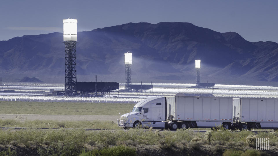 Singapore-based Maxeon Solar Technologies is building a $1 billion plant in Albuquerque, New Mexico, creating 1,800 jobs. (Photo: Jim Allen/FreightWaves)