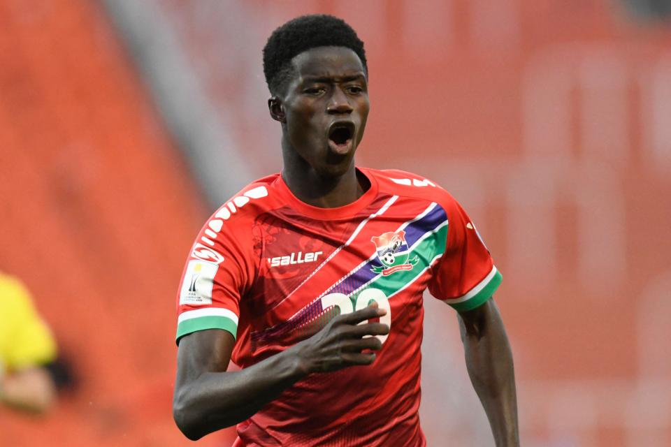 Adama Bojang of Gambian side Steve Biko FC gained admirers across Europe for his U20 World Cup displays (AFP via Getty Images)