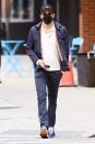<p>Ryan Reynolds soaks up some sunshine while walking around N.Y.C.’s Tribeca neighborhood on Wednesday.</p>