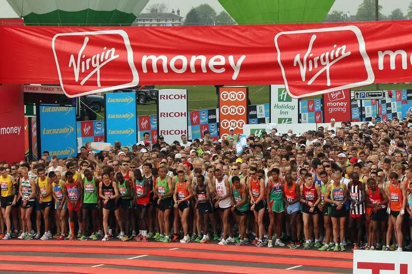 Runners at the start