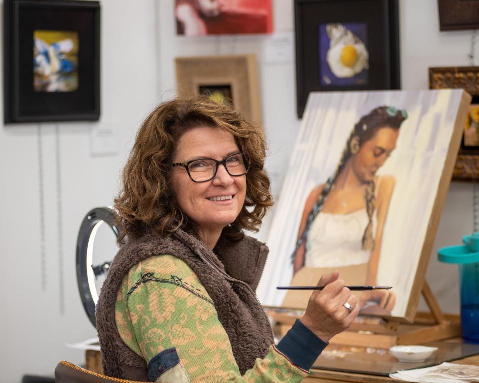 Creative Liberties artist Jenny Berry specializes in oil painting.