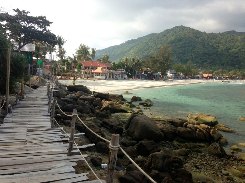 This 2014 photo shows Sunrise Beach in Koh Phangan, Thailand. Thailand's beaches and islands are beautiful and relaxing, with a vibrant party scene, and make an exotic alternative to more traditional spring break destinations for adventurous travelers. (AP Photo/Mairead Flynn)