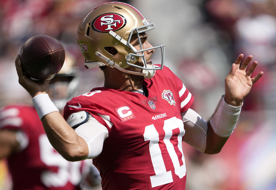 Jimmy Garoppolo with the 49ers.