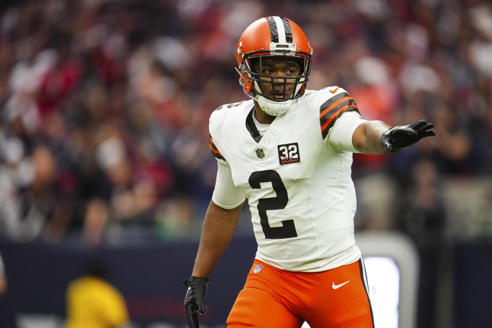 The Browns will have to get creative to get under the salary cap, and that could include moves like restructuring the contract of Amari Cooper. (Photo by Cooper Neill/Getty Images)