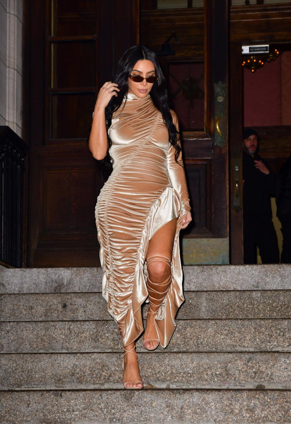 Kim Kardashian in New York City on December 22, 2019.