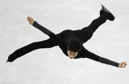 Figure Skating - Pyeongchang 2018 Winter Olympics - Men Single free skating competition final - Gangneung, South Korea - February 17, 2018 - Nathan Chen of the U.S. competes. REUTERS/Lucy Nicholson