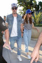 <p>Denim and Dodgers hats helped Justin Timberlake and wife, Jessica Biel, blend in with the masses at the first game of the series. In fact, all that denim makes you wonder about whether it was JT’s idea for <a rel="nofollow noopener" href="https://www.usmagazine.com/stylish/news/justin-timberlake-regrets-matching-denim-with-britney-spears-w452350/" target="_blank" data-ylk="slk:that double-denim look;elm:context_link;itc:0;sec:content-canvas" class="link "><span>that double-denim look</span></a><span> he and Britney Spears infamously rocked. (Photo: BACKGRID)</span> </p>