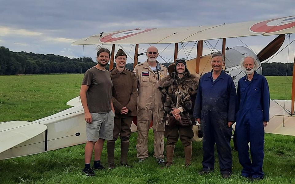 Daniel Arbon, David Bremner and the Bristol Scout team during filming