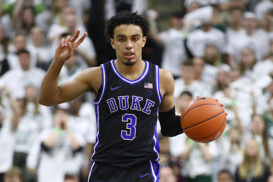 Tre Jones missed his second straight game on Saturday due to a sprain in his left foot.