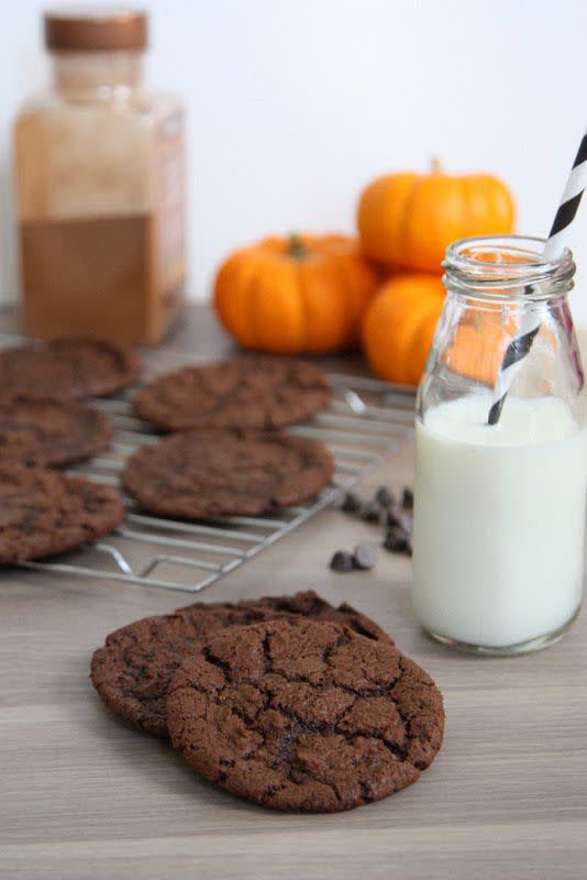 Double Chocolate Pumpkin Cookies