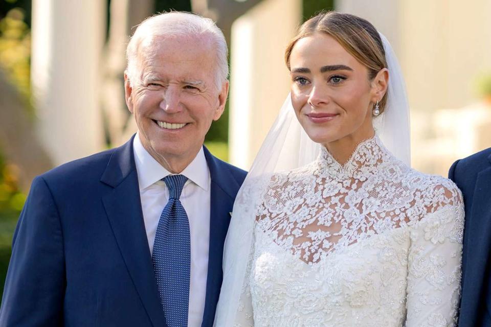 <p>Shutterstock</p> Naomi Biden and grandfather President Joe Biden