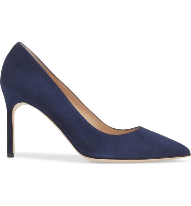 <p>Manolo Blahnik BB Pointy Toe Pump, $625, <a href="https://rstyle.me/n/dc4q9ipprw" rel="nofollow noopener" target="_blank" data-ylk="slk:available here;elm:context_link;itc:0;sec:content-canvas" class="link ">available here</a>.</p>