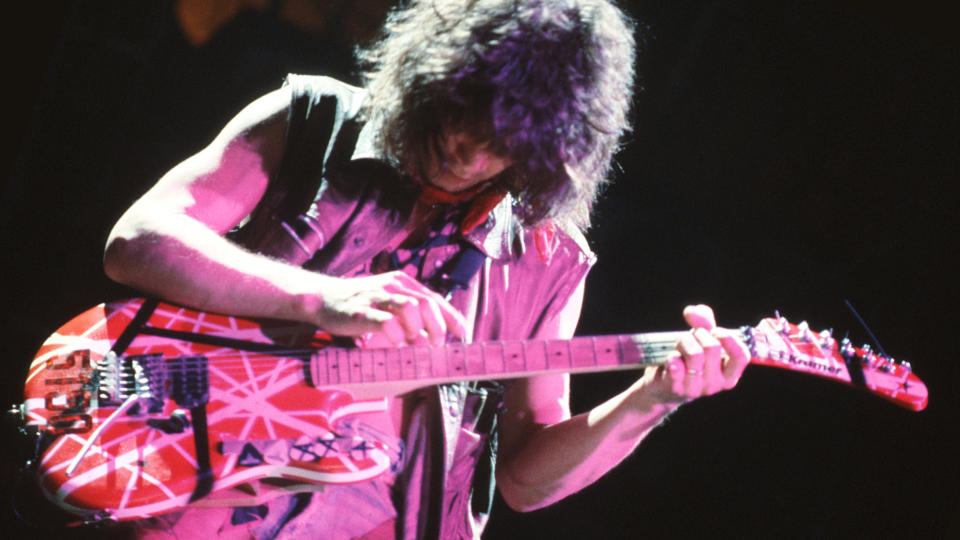  Eddie Van Halen performing 