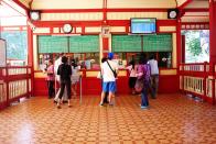 <p>The must see is the ticketing area, which was one the Royal Waiting Room. The tile floors and pretty walls make it a must-photograph icon. There is an old steam train in display nearby if you’re interested in ancient modes of transportation.</p>