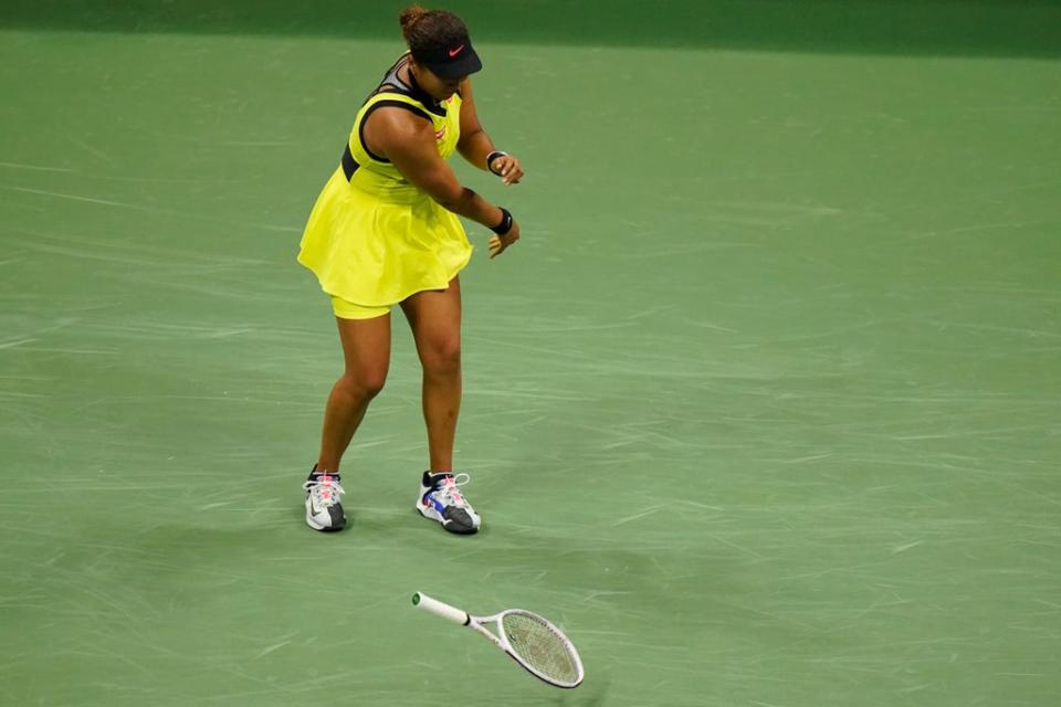 The Japanese lost her cool during the second-set tiebreak (Frank Franklin II/AP) (AP)