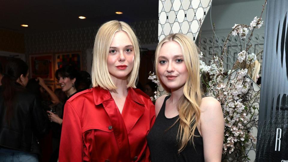 PHOTO: Elle Fanning and Dakota Fanning attend Netflix's Ripley NY Tastemaker event at Crosby Street Hotel on March 26, 2024, in New York. (Dimitrios Kambouris/Getty Images for Netflix, FILE)