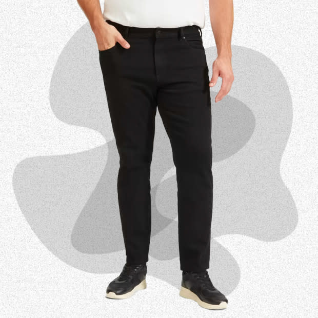 <p>Courtesy of Everlane</p><p>Part of Everlane’s Uniform collection, a montage of high-quality men’s staples for everyday wear, the Athletic 4-Way Stretch Jeans are some of the best jeans for men with big thighs. With extra room up at the top and plenty of stretch, what makes this take on athletic jeans so good is the sharp taper down the leg toward the ankle. They’re available up to a size 40 waist in four different inseam lengths with the options of black, dark blue, and smoky gray. As part of the Uniform collection, they’re also backed by a fantastic 365-day guarantee.</p><p>[$98; <a href="https://go.skimresources.com?id=106246X1712071&xs=1&xcust=mj-bestjeansformen-amastracci-073123-update&url=https%3A%2F%2Fwww.everlane.com%2Fproducts%2Fmens-athletic-fit-performance-jean-black%3Fcollection%3Dmens-athletic-fit-jeans" rel="noopener" target="_blank" data-ylk="slk:everlane.com;elm:context_link;itc:0;sec:content-canvas" class="link ">everlane.com</a>]</p>