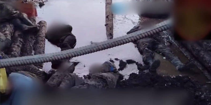 Ukrainian prisoners of war shot by the occupiers