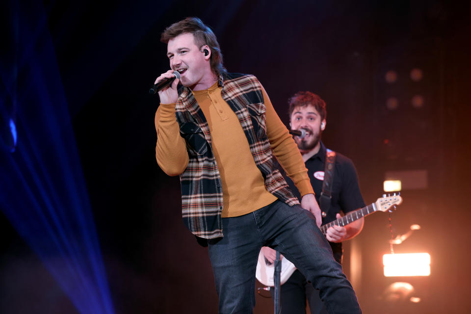 NASHVILLE, TENNESSEE - JANUARY 12: Morgan Wallen performs onstage at the Ryman Auditorium on January 12, 2021 in Nashville, Tennessee. (Photo by John Shearer/Getty Images for Ryman Auditorium)