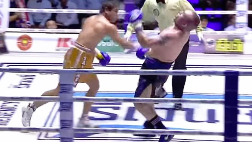 One of the punches that floored Daghio. Image: Supplied