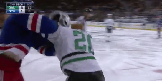 Cody Eakin, Chris Kreider screen shot. 