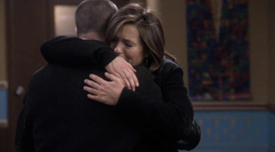 Chris Meloni as Elliot Stabler and Mariska Hargitay as Olivia Benson (