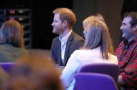 Britain's Prince Harry attends a summit on sustainable and ethical tourism at the Edinburgh International Conference Centre