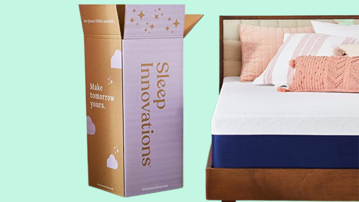 Whether you sleep on your back or stomach, this Sleep Innovations mattress helps you sleep soundly.