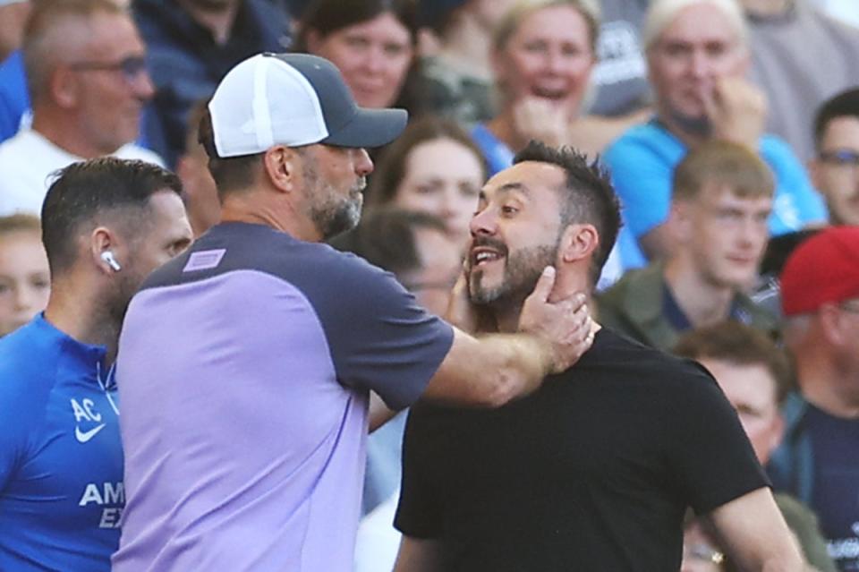 Brighton and Liverpool played out a 2-2 draw in the reverse fixture at the Amex Stadium in October (Getty Images)