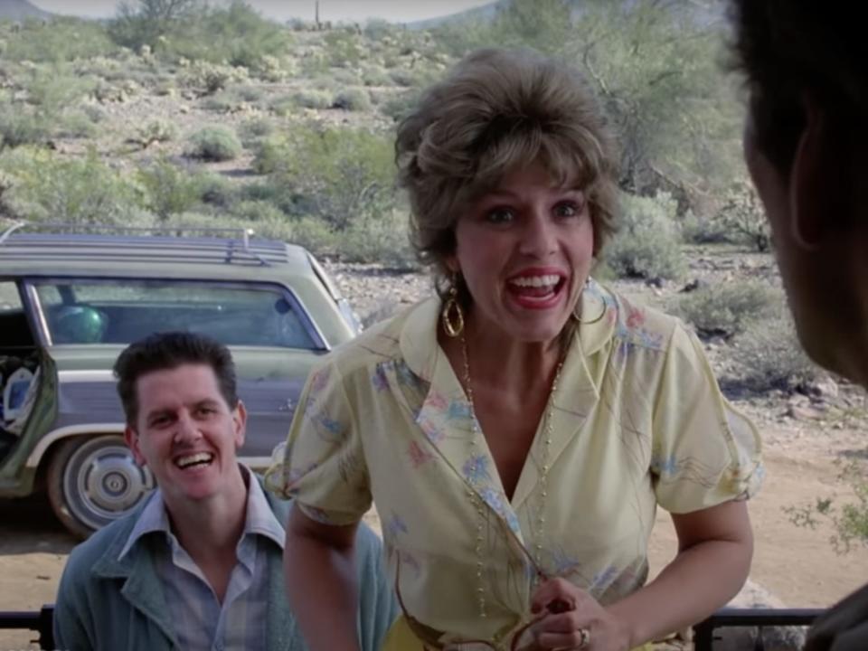 Sam McMurray as Glen and Frances McDormand as Dot in "Raising Arizona."