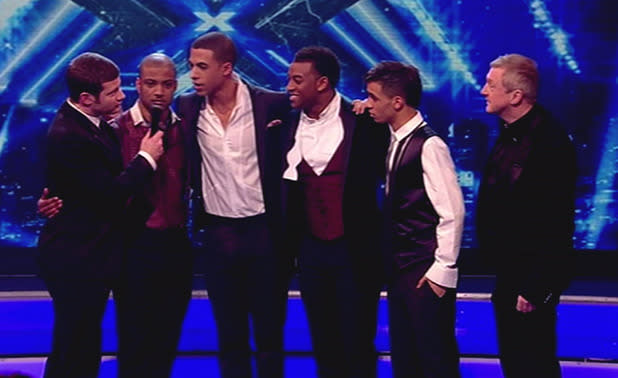 JLS on The X Factor back in 2008