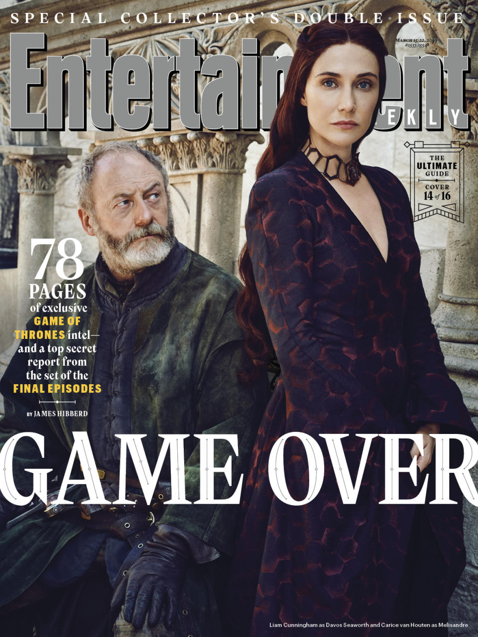 Davos and Melisandre (Photo: Marc Hom for EW)