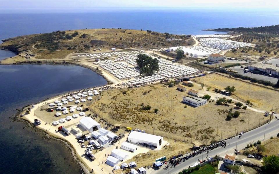 Displaced migrants and refugees move into new Kara Tepe camp, Lesbos Island - Shutterstock