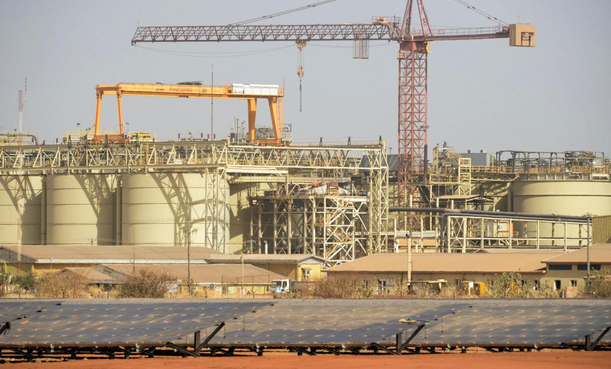 A power plant supplying the Canadian mining company Iamgold's Essakane gold mine on its inauguration on March 16, 2018 near Dori in northern Burkina Faso.