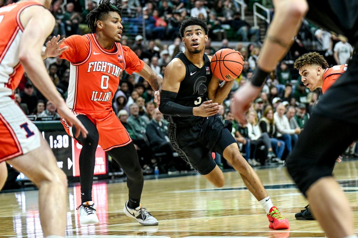 ANSCHAUEN: Highlights vom Sieg der MSU-Basketballmannschaft gegen Illinois am Samstag