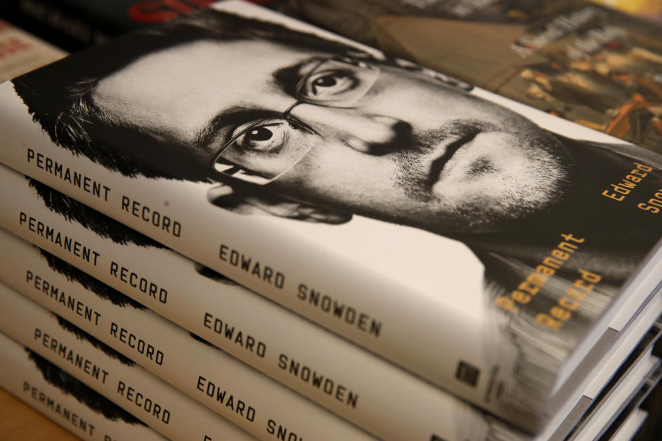 SAN FRANCISCO, CALIFORNIA - SEPTEMBER 17: Newly released "Permanent Record" by Edward Snowden is displayed on a shelf at Books Inc. on September 17, 2019 in San Francisco, California. The U.S. Justice Department has filed suit against Snowden, a former Central Intelligence Agency employee and contractor for the National Security Agency, alleging the book violates non-disclosure agreements.  (Photo by Justin Sullivan/Getty Images)