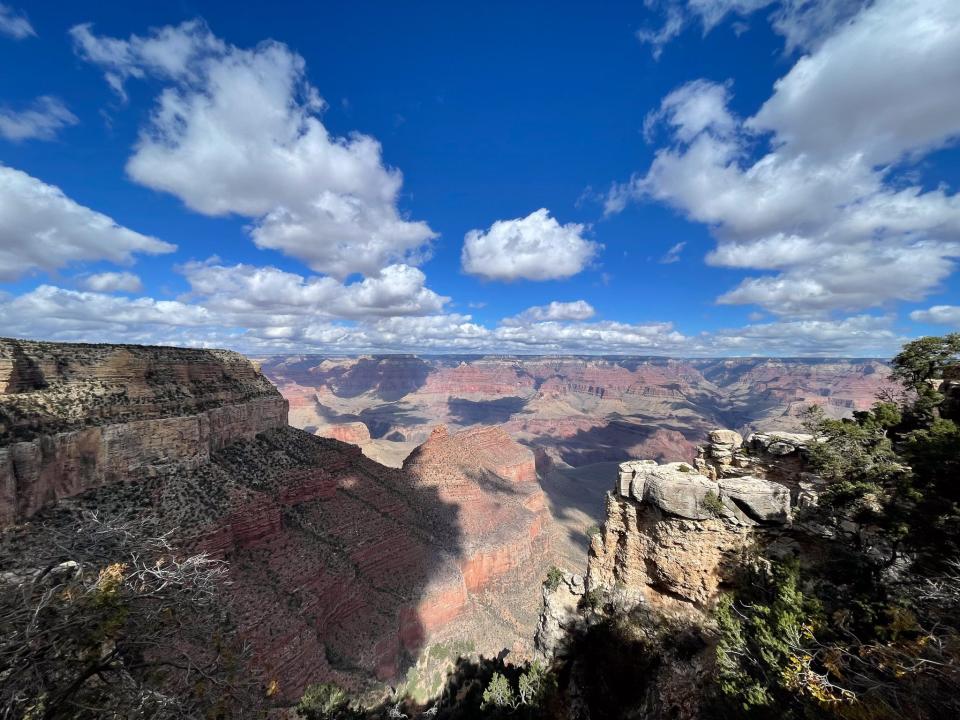 A view of the Grand Canyon.