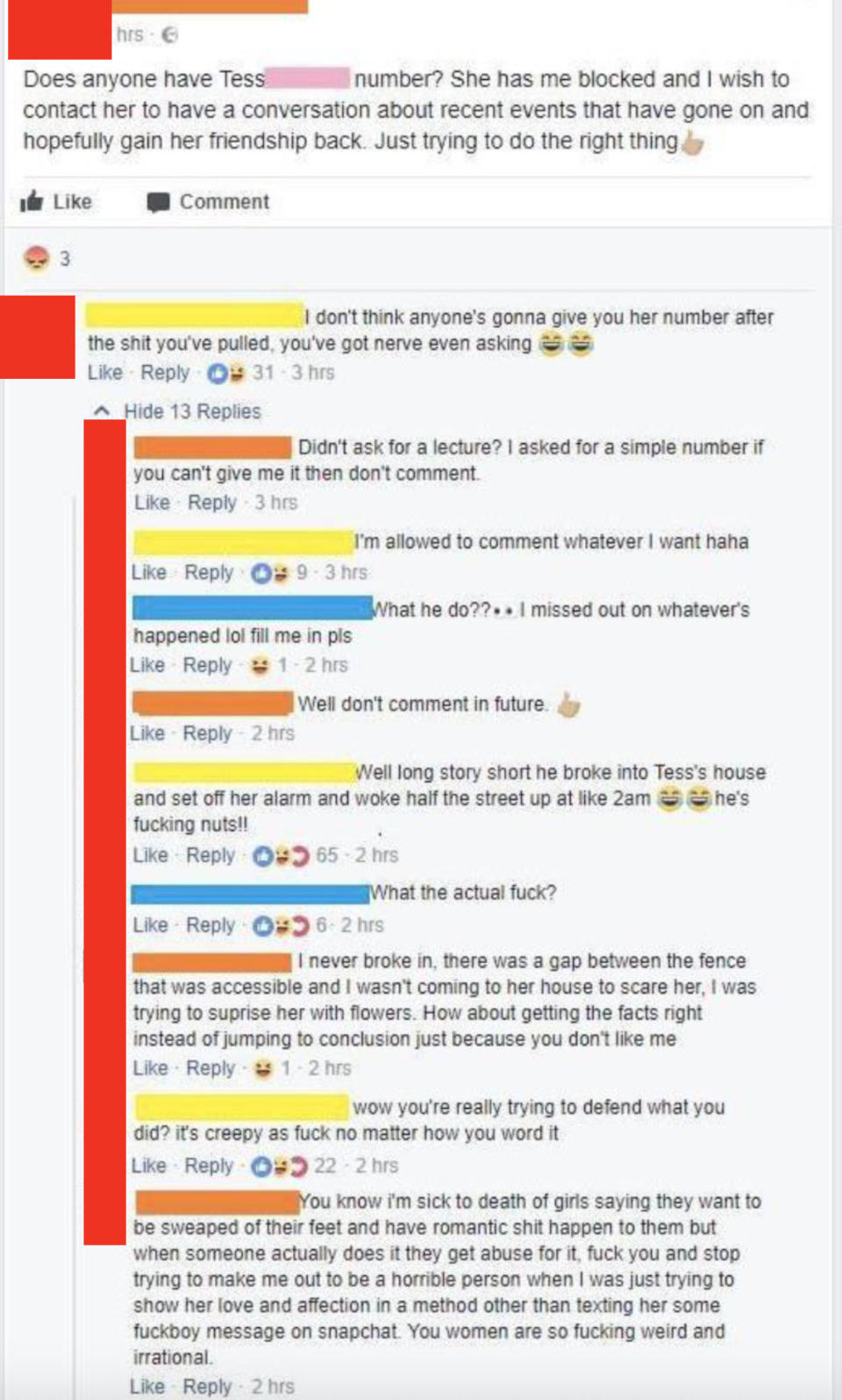 "Nice guy:" "I'm sick to death of girls saying they want to be swept off their feet but when someone does it they get abused for it"