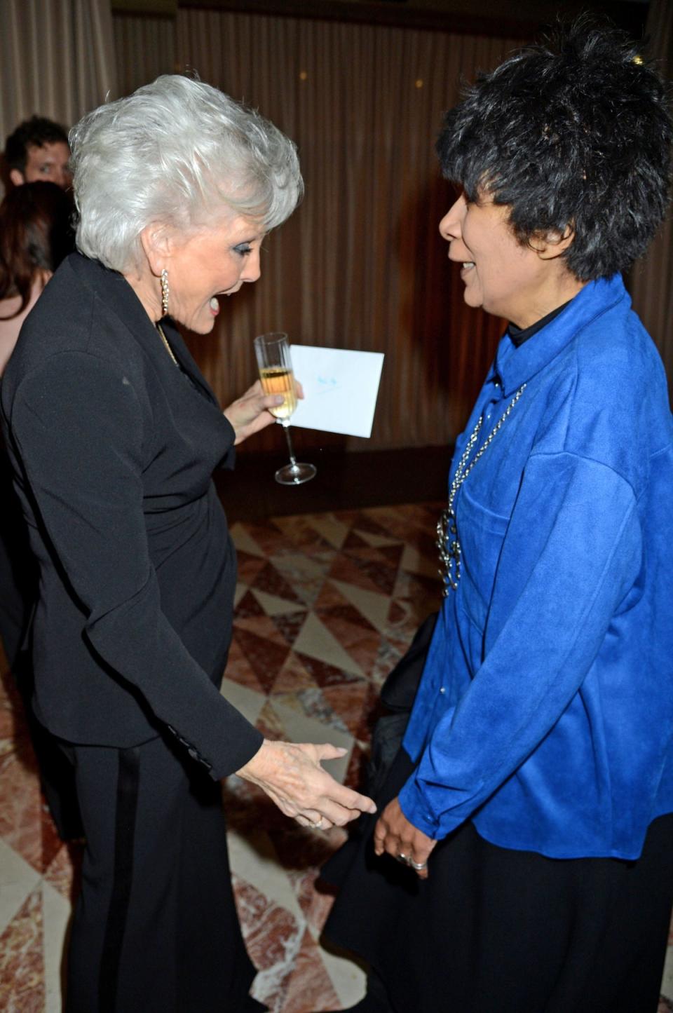 Rippon and Stuart chatting together at the ‘Strictly’ stars birthday bash (Richard Young/Shutterstock)