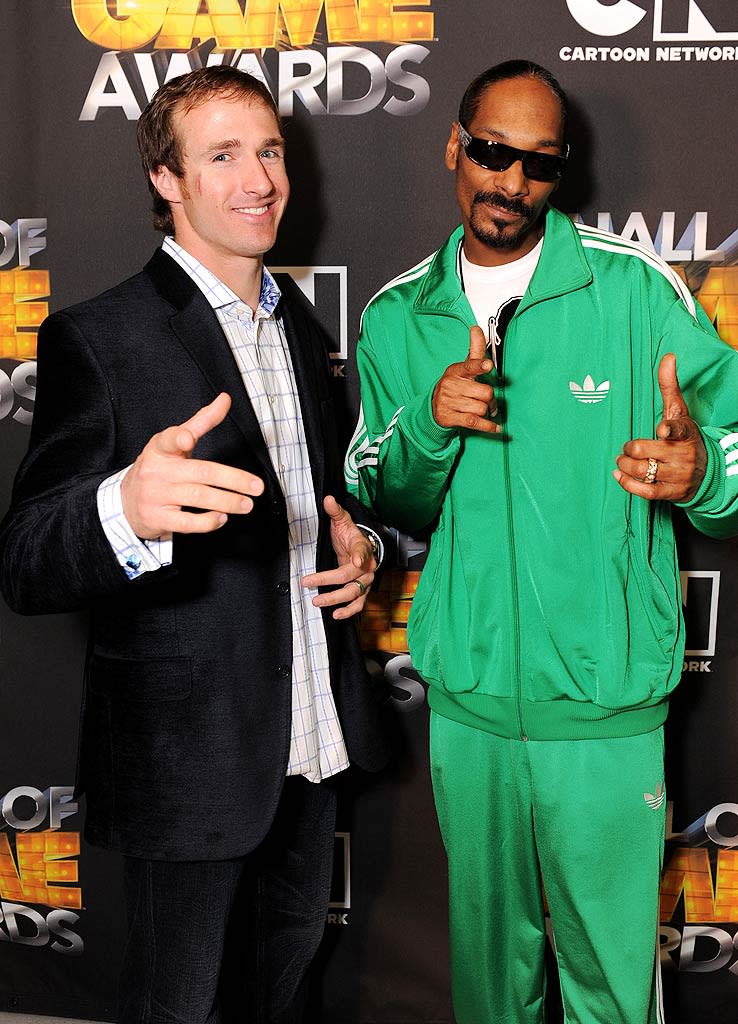 Brees Snoop Dogg Hall Of Game Awards