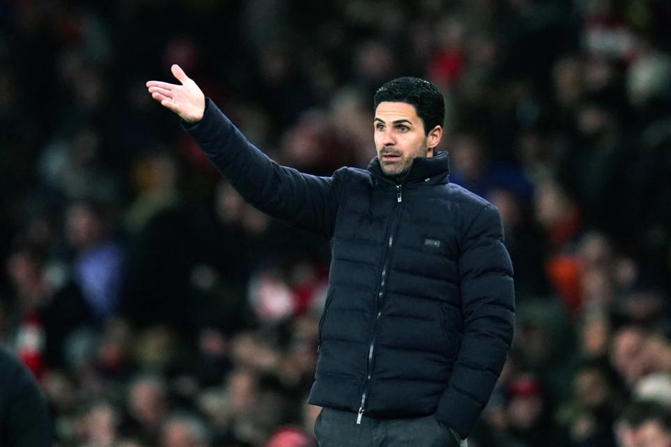 Mikel Arteta is on the cusp of taking Arsenal back into the Champions League. (John Walton/PA) (PA Wire)