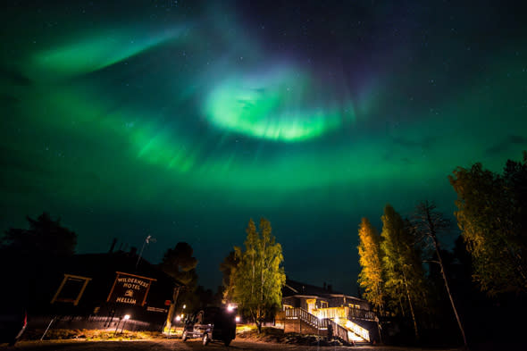 northern lights in lapland