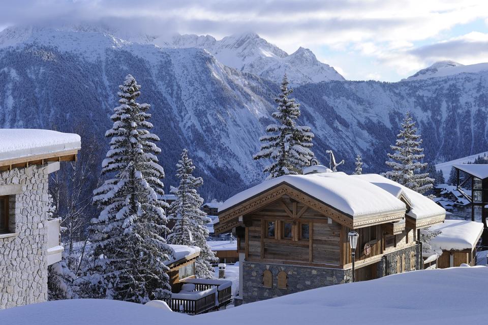 Chalet, Courchevel Ski Resort, Tree Valley Skiing Area, Savoie, France