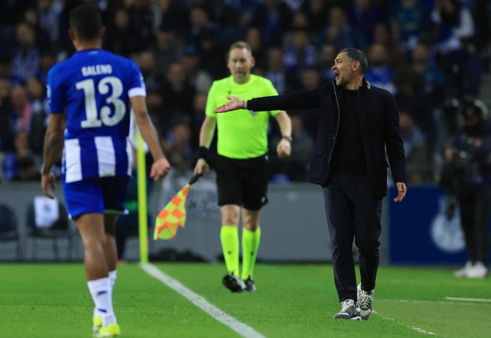 Sergio Conceicao set his side up to frustrate Arsenal (AFP/Getty)