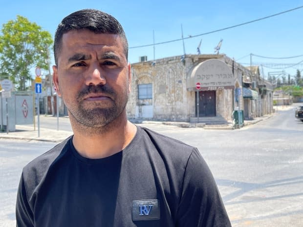 Suliman Zabarqa is a Palestinian citizen of Israel who owns a restaurant in Lod and says Jewish rioters burned his property. He says he feels his rights aren't respected, and he hopes the city's mayor 'will treat everyone in the same way.'