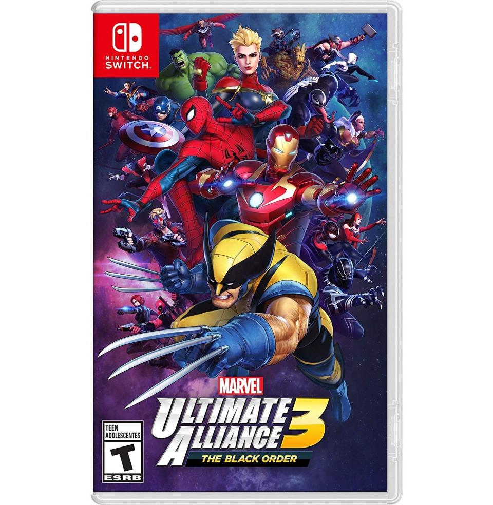 <p><strong>Nintendo</strong></p><p>amazon.com</p><p><strong>$59.99</strong></p><p><a href="https://www.amazon.com/dp/B07L6WMT8Z?tag=syn-yahoo-20&ascsubtag=%5Bartid%7C10063.g.34750835%5Bsrc%7Cyahoo-us" rel="nofollow noopener" target="_blank" data-ylk="slk:Buy;elm:context_link;itc:0;sec:content-canvas" class="link ">Buy</a></p><p>So you can build out your Marvel gaming library with the newest title in this iconic series.</p>