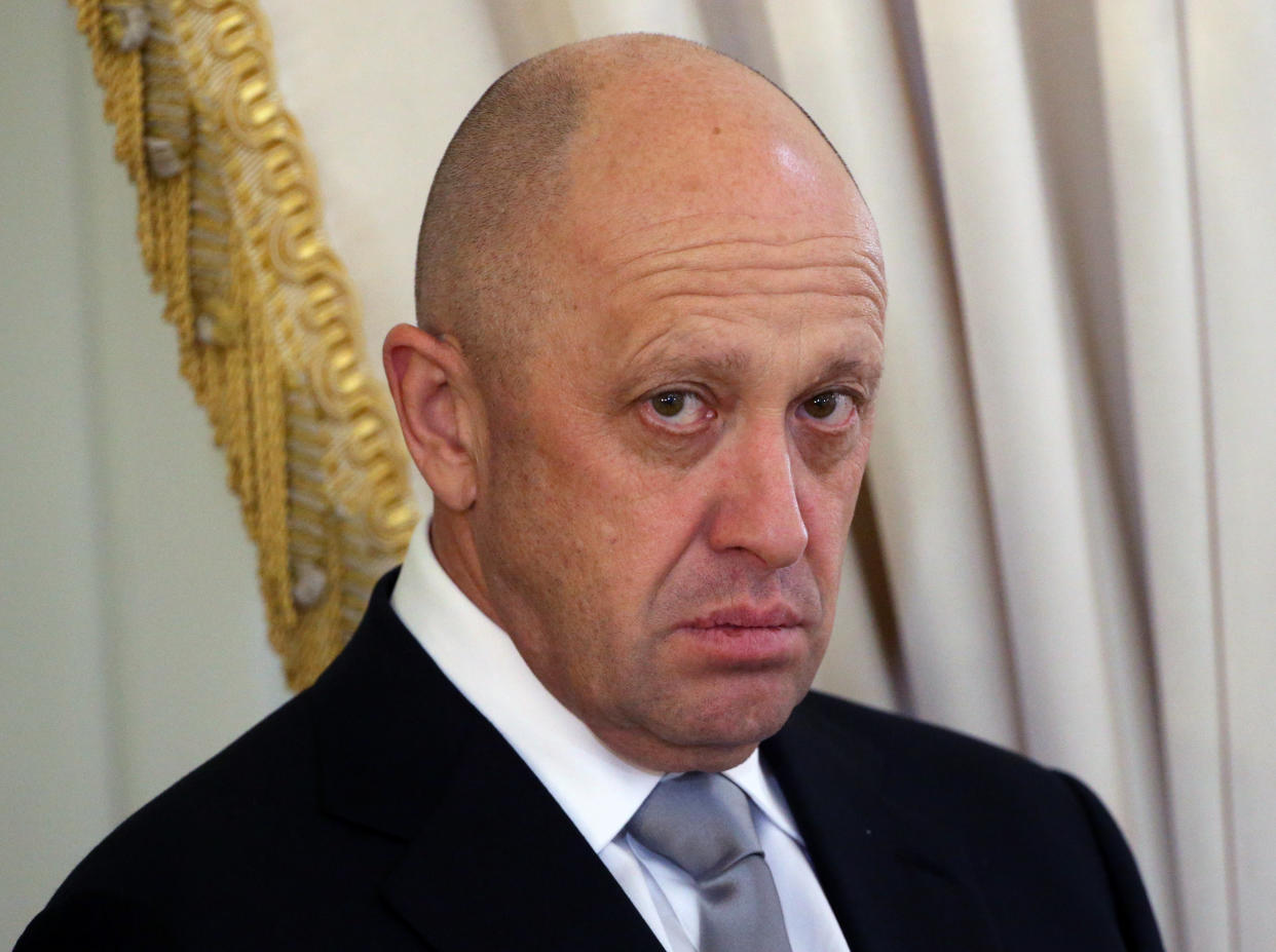 Wagner group founder Yevgeny Prigozhin defended the execution video following widespread condemnation. (Getty)