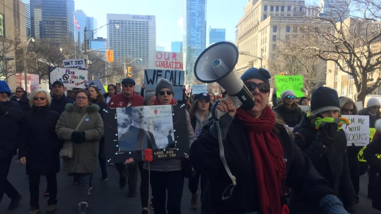 'No more silence': Hundreds rally in Toronto for tighter U.S. gun controls