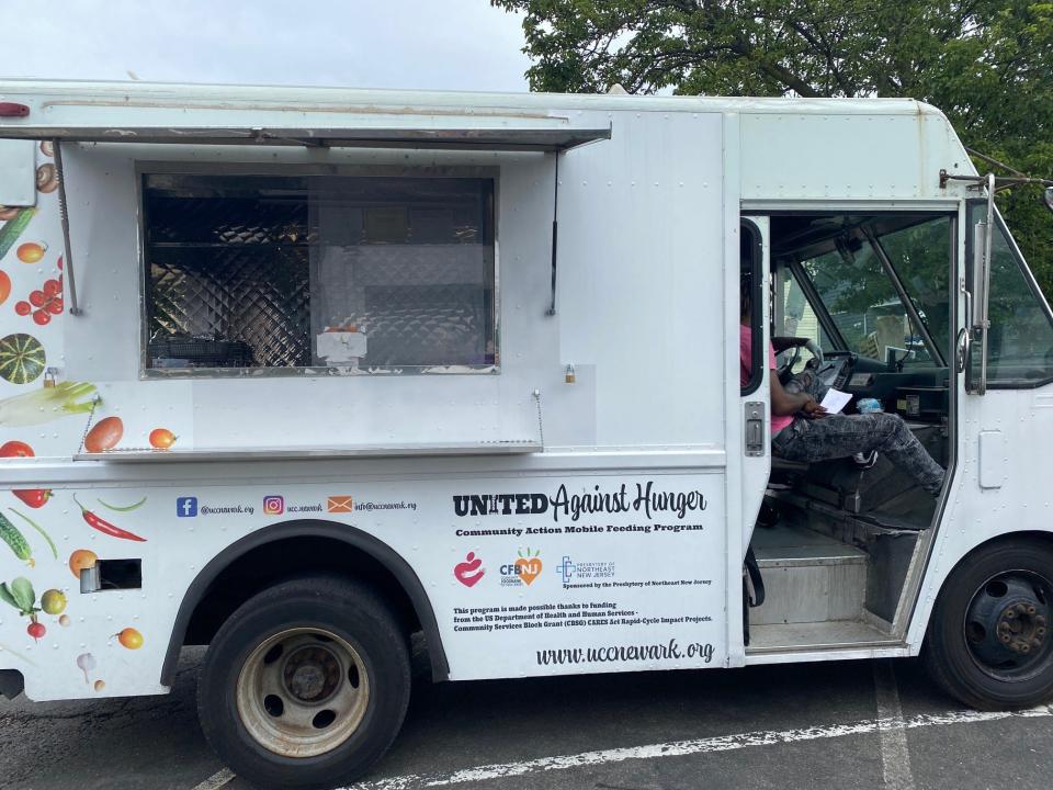 On Saturday the United Community Corporation of Newark sent its food truck to Passaic's Mt. Pilgrim Missionary Baptist Church to provide food for the hungry. This program is run every Saturday from 10 .m. to noon.